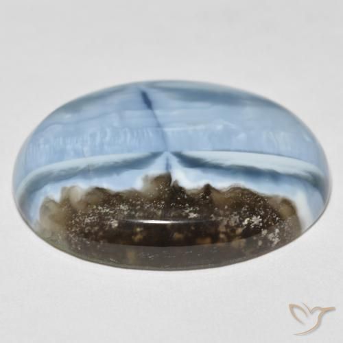 Opale Multicolore Blu naturale da 35.49 ct, Ovale, Opaco