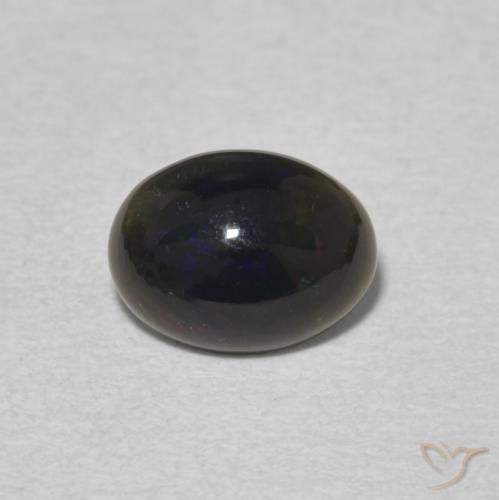 0.64ct Naturale Multicolore Opale, Ovale, Opaco, Photo A