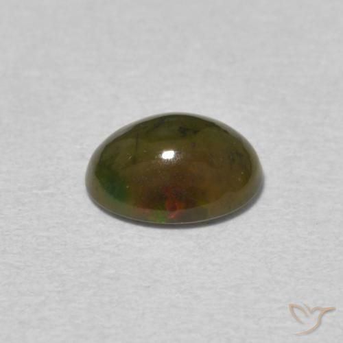 Opale Multicolore naturale da 0.72 ct, Ovale, Opaco