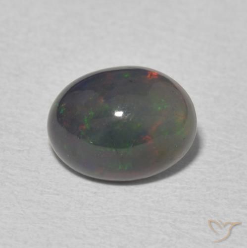 1.31ct Naturale Multicolore Opale, Ovale, Opaco