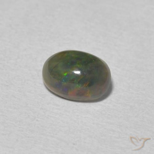 Opale Multicolore naturale da 0.52 ct, Ovale, Opaco