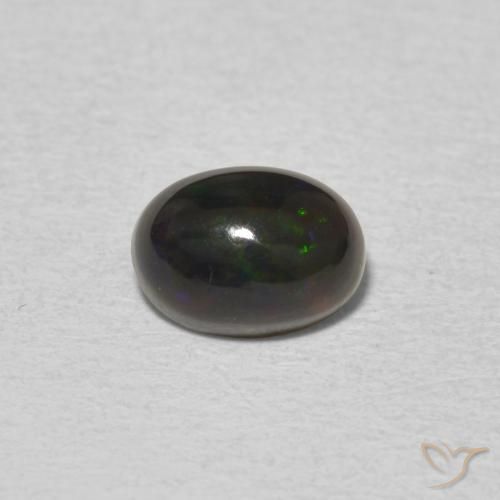 0.59ct Naturale Multicolore Opale, Ovale, Opaco