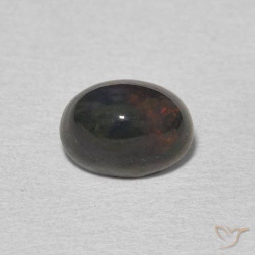 0.95ct Naturale Multicolore Opale, Ovale, Opaco