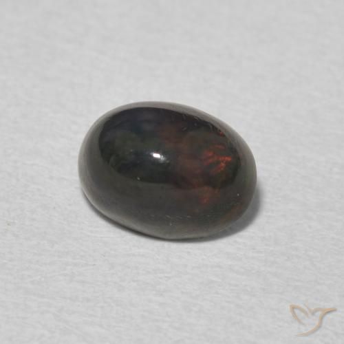Opale Multicolore naturale da 0.95 ct, Ovale, Opaco