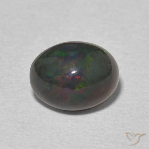 1.34ct Naturale Multicolore Opale, Ovale, Opaco