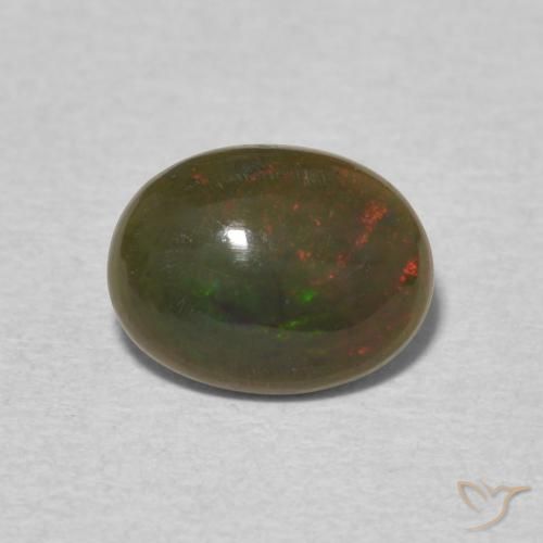 0.98ct Naturale Multicolore Opale, Ovale, Opaco
