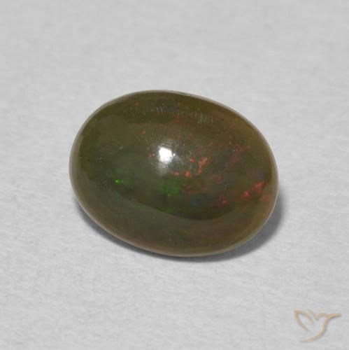 Opale Multicolore naturale da 0.98 ct, Ovale, Opaco