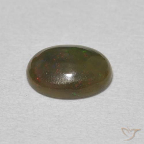 Opale Multicolore naturale da 0.98 ct, Ovale, Opaco