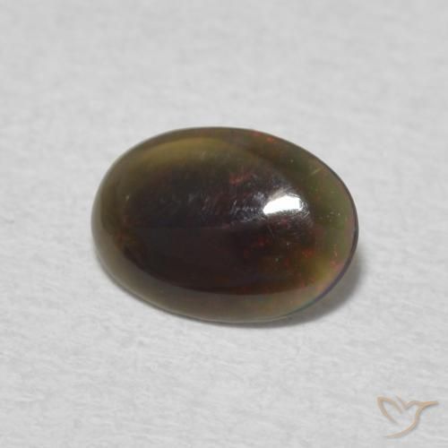 Opale Multicolore naturale da 0.28 ct, Ovale, Opaco