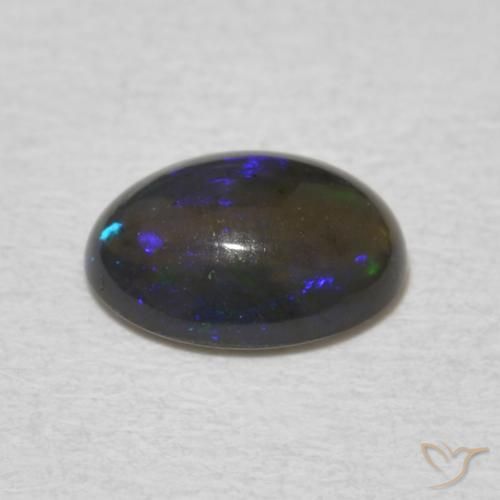 Opale Multicolore naturale da 0.64 ct, Ovale, Opaco