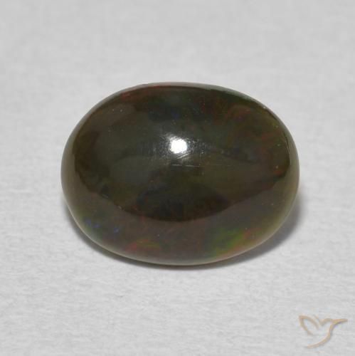 1.35ct Naturale Multicolore Opale, Ovale, Opaco