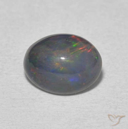 1.14ct Naturale Multicolore Opale, Ovale, Opaco