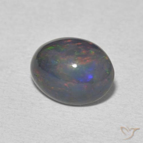 Opale Multicolore naturale da 1.14 ct, Ovale, Opaco