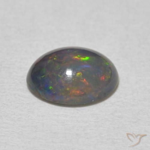 Opale Multicolore naturale da 1.14 ct, Ovale, Opaco