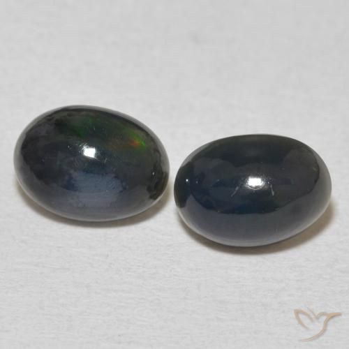 1.50ctw Naturale Multicolore Opale, Ovale, Opaco