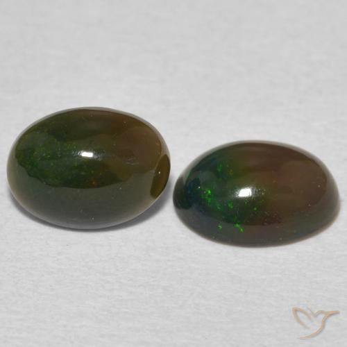 Gemme di Opale Multicolore naturale da 1.45 ct, Ovale, Opaco