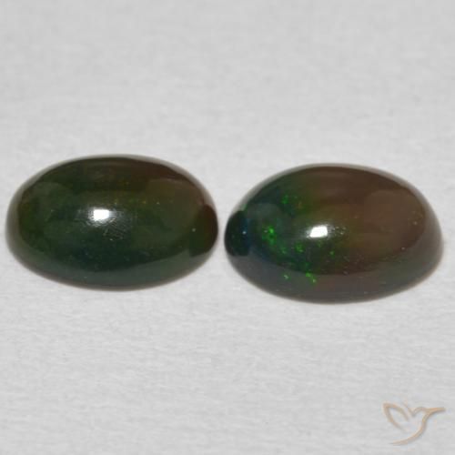 Gemme di Opale Multicolore naturale da 1.45 ct, Ovale, Opaco