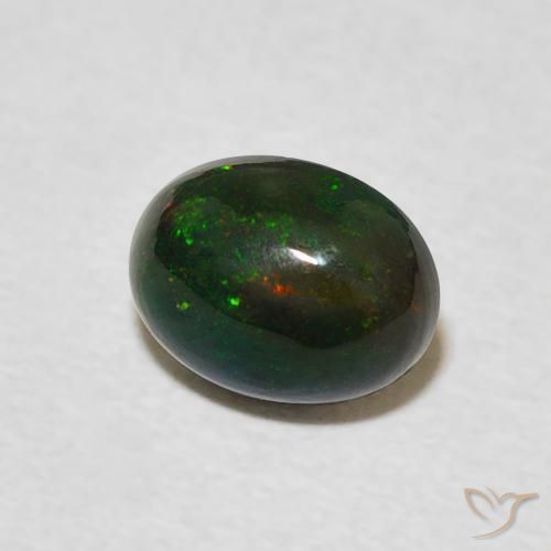 Opale Multicolore naturale da 0.90 ct, Ovale, Opaco