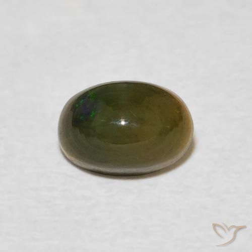 0.55ct Naturale Multicolore Opale, Ovale, Opaco
