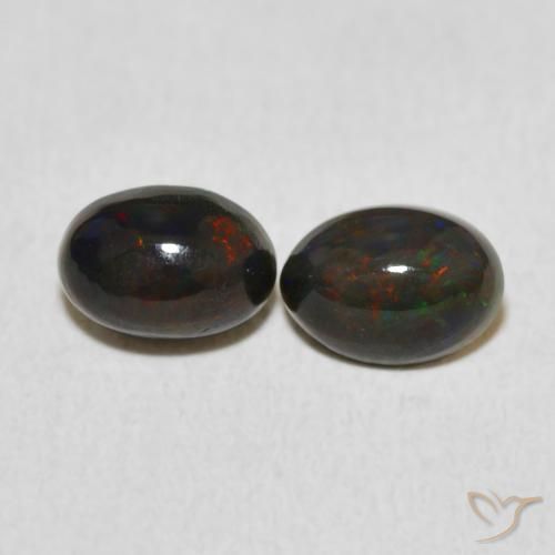 1.17ctw Naturale Multicolore Opale, Ovale, Opaco