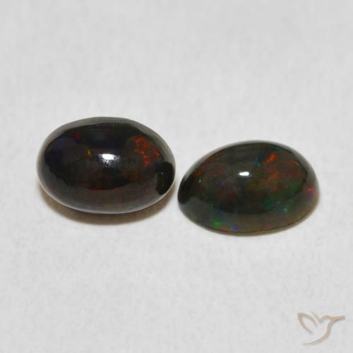 Gemme di Opale Multicolore naturale da 1.17 ct, Ovale, Opaco