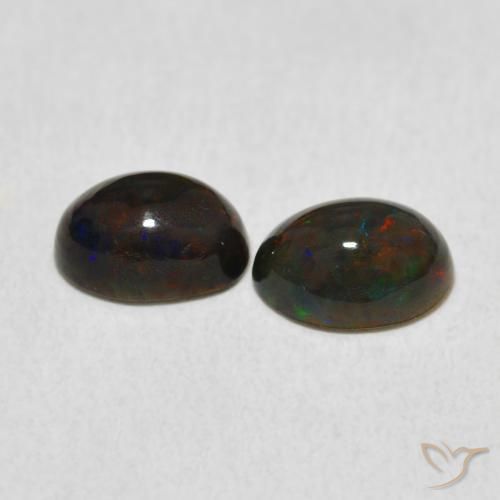 Gemme di Opale Multicolore naturale da 1.17 ct, Ovale, Opaco