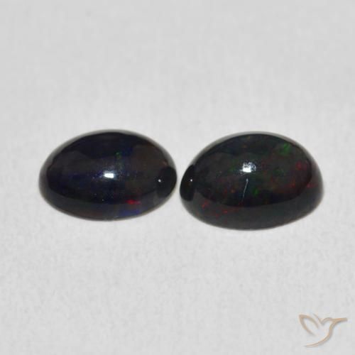 Gemme di Opale Multicolore naturale da 1.48 ct, Ovale, Opaco