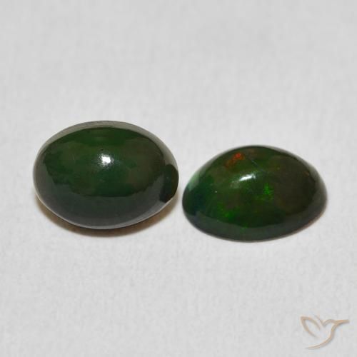 Gemme di Opale Multicolore naturale da 1.60 ct, Ovale, Opaco