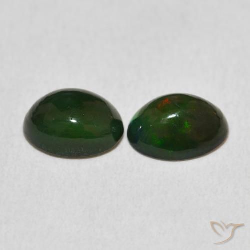 Gemme di Opale Multicolore naturale da 1.60 ct, Ovale, Opaco