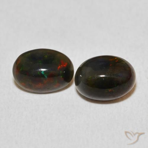1.38ctw Naturale Multicolore Opale, Ovale, Opaco