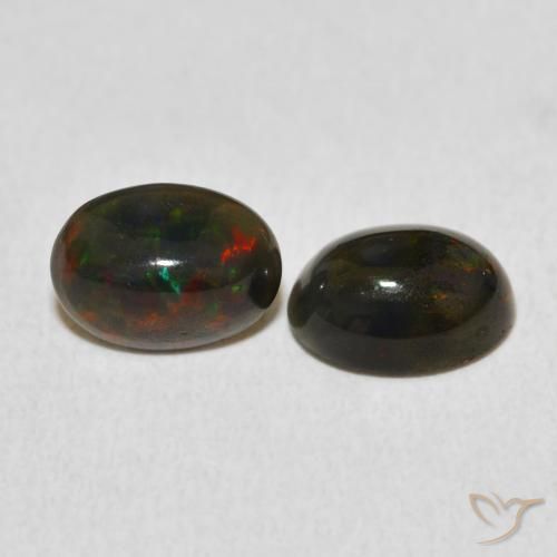 Gemme di Opale Multicolore naturale da 1.38 ct, Ovale, Opaco