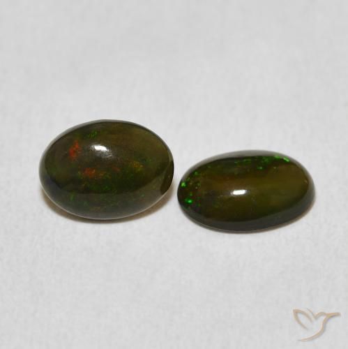 Gemme di Opale Multicolore naturale da 0.86 ct, Ovale, Opaco