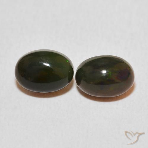 1.36ctw Naturale Multicolore Opale, Ovale, Opaco