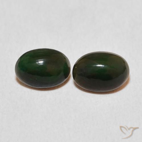 0.93ctw Naturale Multicolore Opale, Ovale, Opaco