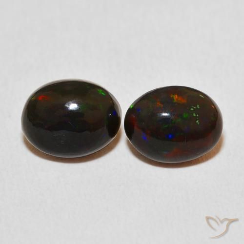 2.26ctw Naturale Multicolore Opale, Ovale, Opaco