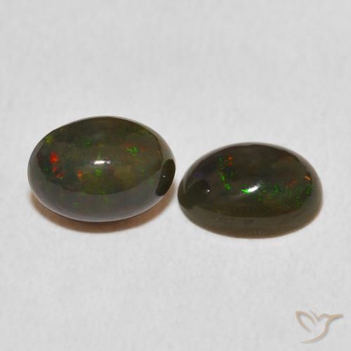 Gemme di Opale Multicolore naturale da 1.59 ct, Ovale, Opaco