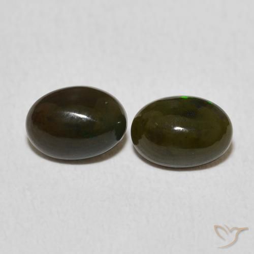 0.94ctw Naturale Multicolore Opale, Ovale, Opaco