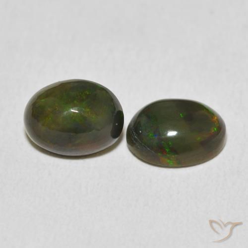 Gemme di Opale Multicolore naturale da 2.37 ct, Ovale, Opaco