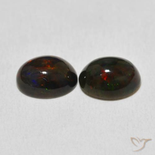 Gemme di Opale Multicolore naturale da 2.42 ct, Ovale, Opaco