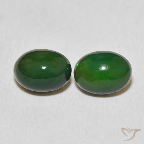 1.83ctw Naturale Multicolore Opale, Ovale, Opaco
