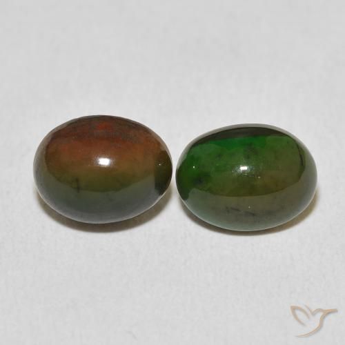 2.33ctw Naturale Multicolore Opale, Ovale, Opaco