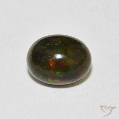 1.89ct Naturale Multicolore Opale, Ovale, Opaco