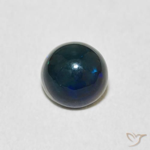 0.40ct Naturale Multicolore Opale, Rotondo, Opaco