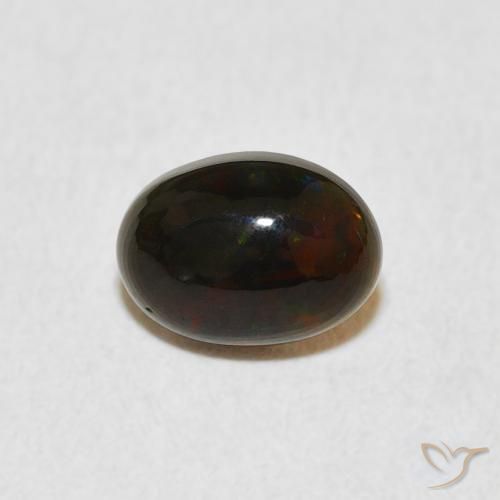 0.54ct Naturale Multicolore Opale, Ovale, Opaco, Photo A