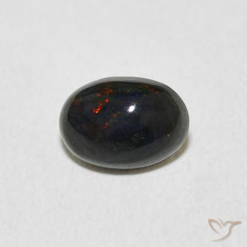 0.52ct Naturale Multicolore Opale, Ovale, Opaco, Photo A