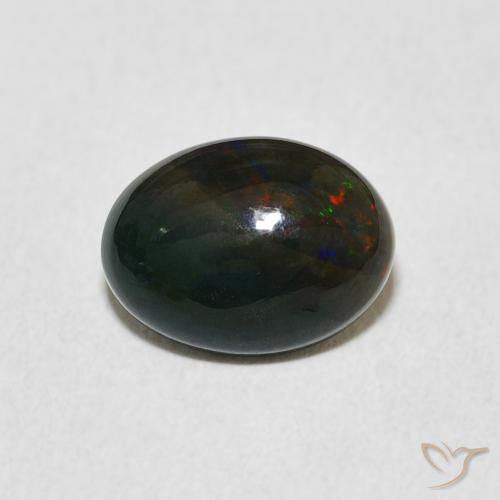 1.56ct Naturale Multicolore Opale, Ovale, Opaco, Photo A