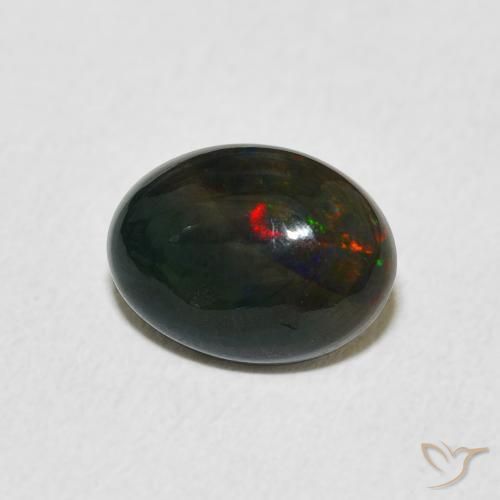 Opale Multicolore naturale da 1.56 ct, Ovale, Opaco