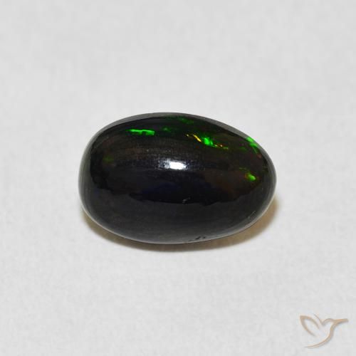 1.24ct Naturale Multicolore Opale, Ovale, Opaco