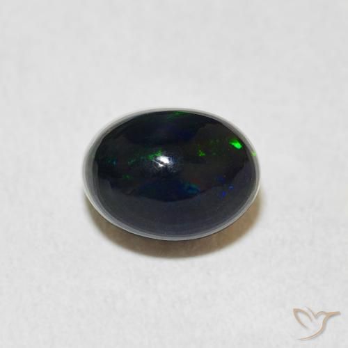 1.11ct Naturale Multicolore Opale, Ovale, Opaco