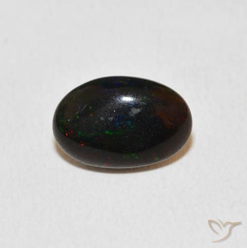 1.08ct Naturale Multicolore Opale, Ovale, Opaco